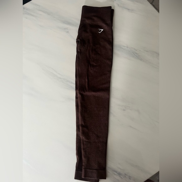Dark brown fleck gymshark leggings. Seamless. - Picture 1 of 2